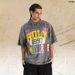 American Washed Vintage Portrait Print Loose Short-sleeve T-shirt For Men And Women Couples_viptrois.com