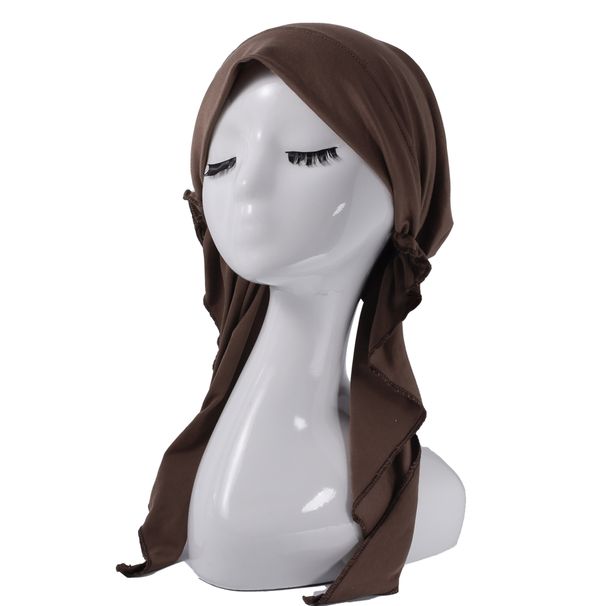 Women's Fashion Turban Hat – Multi-Color & Solid Color Styles (Curved Design With Long Tail, Stylish Headband For Ladies)_viptrois.com