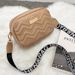 Women's Bags Printed Shoulder Strap Messenger Bag Ladies Bags Bag Female Version Wave Pattern Embroidery Small Square Bag_viptrois.com