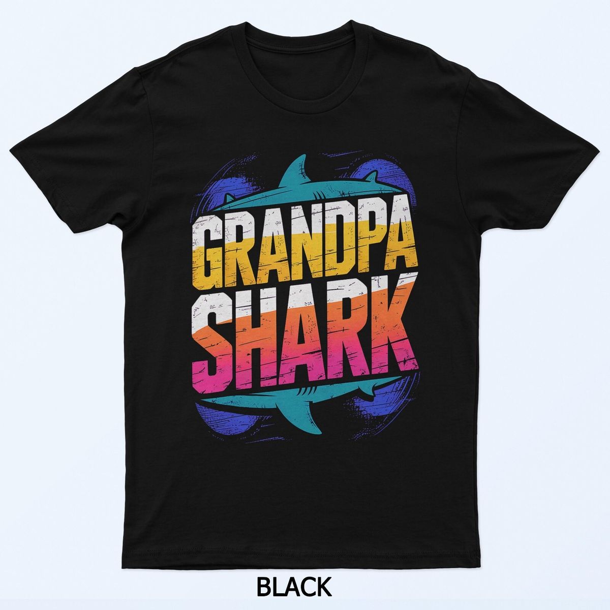 Grandpa Shark Funny Shark Matching Family For Men T-Shirt Mens Womens Tees Top_viptrois.com