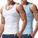 Men's Trendy Sports Fitness Vest American Style Inner Wear Hurdle Sweatshirt Multi Color For Spring And Summer Bottoming_viptrois.com
