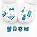 Cute Blue Series Shoes Flower Shoe Buckle Soft Glue DIY Personality Cartoon_viptrois.com