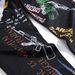 High Street Trendy Men's Stretch Slim Fit Jeans 3D Printed Black With Skull Graffiti Mid Rise Trousers_viptrois.com