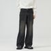 Men's Clothing Three Color New Baggy Jeans Straight Loose Wide Leg Trousers Washed Elastic Jeans For Men And Women_viptrois.com