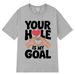 Funny And Simple T-shirt With Meme Prints, Loose-fitting Fashion Short-sleeve, Summer Cotton Unisex Hip-hop Top_viptrois.com