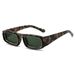 Men's Sunglasses Fashion Small Square Frame Sunglasses Metal Plastic PC Mixed Rectangular Personality Wide Leg Sun Protection Sunglasses For Women_viptrois.com