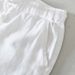 Men's Clothing Spring And Summer Simple Solid Color Straight Pants Men's Drawstring Casual Pants Linen Breathable Trousers_viptrois.com
