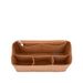 Felt Beach Bag, Large Capacity, Multi-pocket, Snap Inner Liner Bag, Multi-functional Organizing, Portable Makeup Bag_viptrois.com
