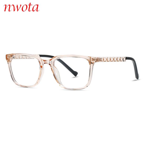 New Flat Glasses Plain Ultra Light TR Glasses Frame Diamond Pattern Elastic Paint Foot Tail Men's Glasses Frame_viptrois.com
