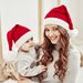 Christmas Winter Hairball Mama Baby knit hat Christmas warm hat_viptrois.com
