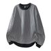 Men's Japanese Stripe Heavyweight Long Sleeve T-Shirt – Oversized Casual Streetwear Top (Unisex Relaxed Fit, Breathable Polyester)_viptrois.com