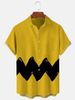 Men's Clothing 25 New Short Sleeved Shirt Cross Border Foreign Trade 3D Digital Printing Trendy Casual Factory Direct Sales Summer_viptrois.com