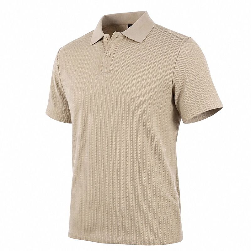 Men's Snake Pattern Stretch Textured Shirt Short Sleeved Casual Knitted Jacquard Summer Top US Size_viptrois.com