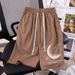 Men's Clothing Waffle Shorts Thin Casual Sports Pants Loose All Match Straight Shorts_viptrois.com