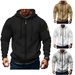 Spring And Autumn Men's Sweatshirt Hoodie Zipper Multi Pocket Embroidered Badge Cardigan Sports Leisure Sweatshirt_viptrois.com