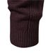 Pure Autumn Winter Cross-Border Trade Thickened Warm Mid-Neck Slim Fit Sweater Men's Multi-Color Knitted Long Sleeve_viptrois.com