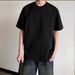 First Eve Summer New Shoulder Short Sleeve Men's Splicing Threaded T-Shirt Crew Neck Simple Solid Color Trendy Men's Top_viptrois.com