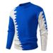 Men's Casual Color Block Round Neck Long Sleeve Knit Sweater - Autumn Winter Fashion Pullover For Youth_viptrois.com