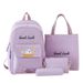 Luggage & Bags new contrast color schoolbag middle school student backpack lightweight large capacity four piece primary school student backpack_viptrois.com
