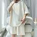 Men's Clothing Sports Suit Men's Summer Thin Wear Teenagers Short Sleeved Shorts Two Piece Suit_viptrois.com