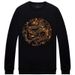 Men's Clothing Dragon Trend Round Neck Large Size Loose Personality Top Trendy Brand Hot Diamond Bottoming Shirt_viptrois.com