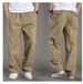 Men's Clothing Spring And Autumn Thin Men's Casual Pants Plus Overalls Large Size Loose Men's Long Pants Popular Version Elastic Waist_viptrois.com