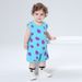 Qiletu Summer New Cute Little Monster Shape With Three Dimensional Tail One Piece Triangle Romper Performance Costume_viptrois.com