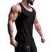 2024 Fitness Men's Sports Leisure Tank Top Running Training Elastic And Breathable_viptrois.com