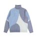 Unisex High-Neck Sweater – Oversized Drop-Shoulder Pullover (Korean Streetwear, Winter Layering, Loose Fit, Soft Polyester Knit)_viptrois.com
