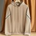 Cross-Border European And American Men's Lightweight Hooded Jacquard Patchwork Trendy Sweatshirt Casual Sports_viptrois.com