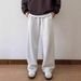 Men's Clothing Fashion Brand 390g Sports Casual Solid Color Straight Pants Loose Versatile Couple Sweatpants Drape Trousers_viptrois.com