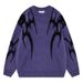 Men's Clothing Autumn And Winter Trend Round Neck Men's Mohair Sweater Casual Loose Knit Pullover Streetwear Unisex Crewneck Sweater For Winter_viptrois.com