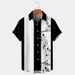 Men's Shirt Bowling Shirt Summer Casual Shirt Short Sleeve Pattern Print Daily Vacation_viptrois.com