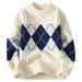 Men's Clothing High Collar Cotton Winter Warm Sweater Women's Winter Knit Sweater Semi-Turtleneck Warm Soft Pullover Casual Slim Fit Long Sleeve Top_viptrois.com