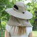 Women's Summer Sun Hat With Full Face & Neck Protection - Wide Brim UPF 50+ Outdoor Cycling Hat (Breathable & Lightweight Design)_viptrois.com