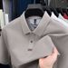New 100% Cotton 220g Men's Polo Shirt Summer New Embroidered Solid Color Comfortable Versatile T-Shirt Short Sleeve Men_viptrois.com