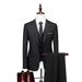 Suit Business Professional Formal Attire, Men's Korean Version Suit, Slim Fit Three Piece Set, Best Man And Groom's_viptrois.com