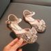 2024 Children's Princess Shoes Spring And Summer New Dance Soft Bottom Girls Korean Version Girls Single Shoes Sandals Crystal Bow_viptrois.com