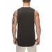 Summer Muscle Bodybuilding Quick Drying Vest Men's Sleeveless T-Shirt Crew Neck Fitness Training Suit Running Sports Bottom Shirt_viptrois.com