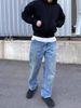 Men's Clothing Washed Jeans Cleanfit Workwear Loose Straight Logging Pants_viptrois.com