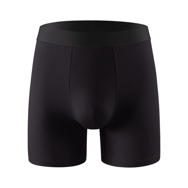 Pulse Cross-Border Extra Long Men's Underwear Bamboo Fiber Sports Breathable Mid-Waist Boxer Briefs EU US Standard In_viptrois.com