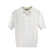 Men's Clothing Luxury Men's Lapel Short Sleeve Sweater Trendy Summer Thin Knitwear Ice Silk Top Style For Formal & Casual_viptrois.com