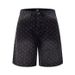 Men's High Street Washed Jacquard Denim Shorts – Relaxed Fit Cargo Shorts (S-3xl) Artisan Washed Texture_viptrois.com