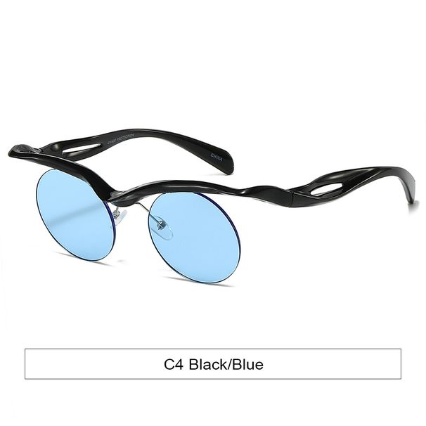 Men's Sunglasses Round Frameless Party Glasses Exaggerated Sunglasses Halloween Personality Funny Decoration New_viptrois.com