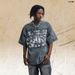 American Style Washed Vintage Printed Cotton Short Sleeve T-Shirt Unisex Street Loose Trendy Brand Couple_viptrois.com