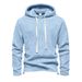 Cross-border European And American Loose Fleece Men's Heavy Hooded Outdoor Tactical Training Warm Solid Color Sweater_viptrois.com