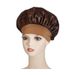 Satin Nightcap Hair Care Bath Hat Wide-brimmed Thin High-elastic Chemotherapy Ladies Hair Care Hat Satin Beauty_viptrois.com