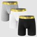 Pulse Cross-Border New European Men's Underwear Boys' Cotton Briefs Breathable Sports Large Size Extended Boxer Shorts_viptrois.com
