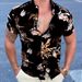 Shopify 2025 Summer New Striped Men's Casual Short Sleeve Shirt_viptrois.com