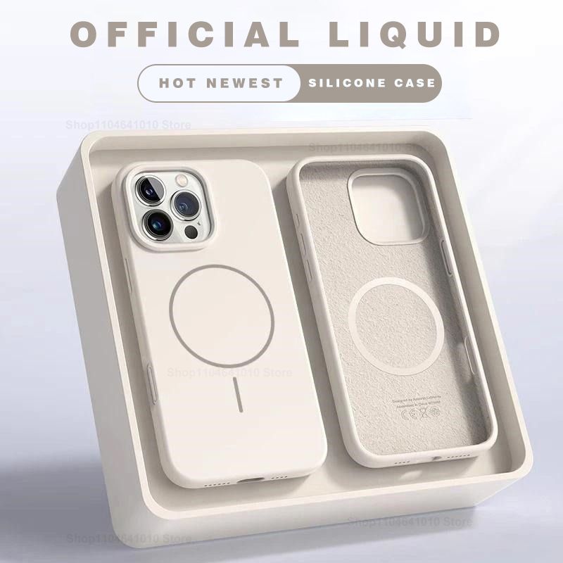 Magnetic Case For IPhone 15 14 16 Plus 11 12 13 17 Pro Max Shockproof Silicone Cover Mag Safe Wireless Charge Phone Cases_viptrois.com
